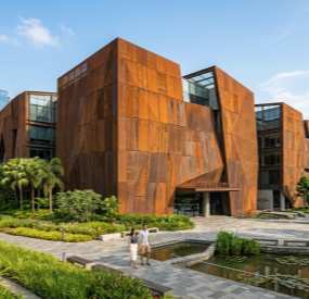 Corten Steel Cladding Wall